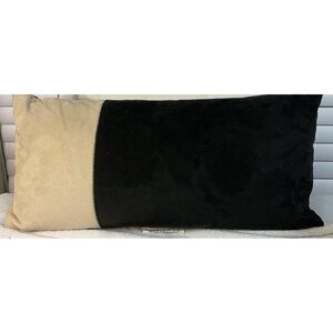 Threshold Decor Rectangular Pillow Black/Cream Colorbio 12 X 24in
